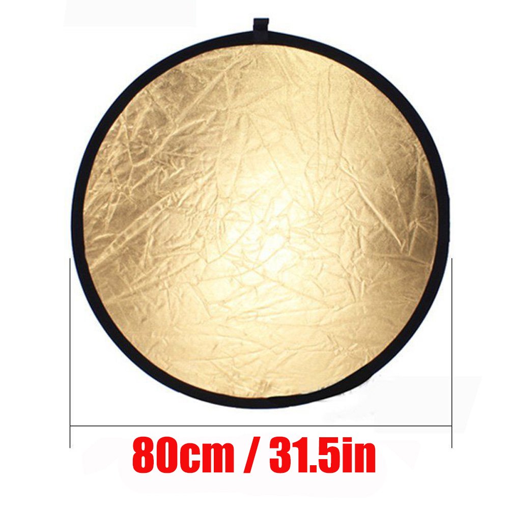 80cm / 32" 5 en 1 Godox retráctil Reflector de luz de Disco Redondo para Estudio o fotografía al Aire Libre - translúcido, Plata, Oro, Blanco y Negro