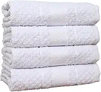 Kit 5 Pano de Prato Atoalhado Felpudo 370g/m² Malta Gourmet 100% Algodão 45x70cm (Branca)