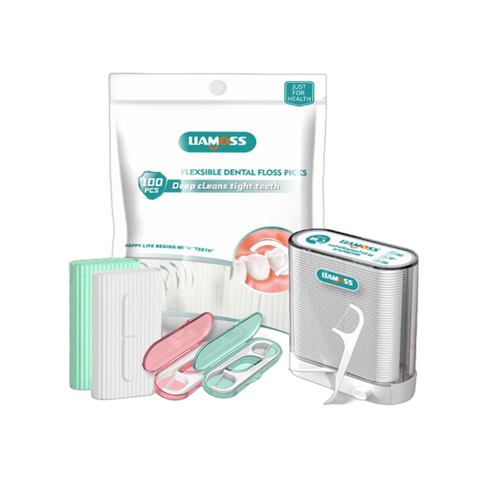 Dental Floss Picks Dispenser 228 Count Tootpicks Sticks Flossers The Perfect Dental Oral Care Floss Sticks for Family