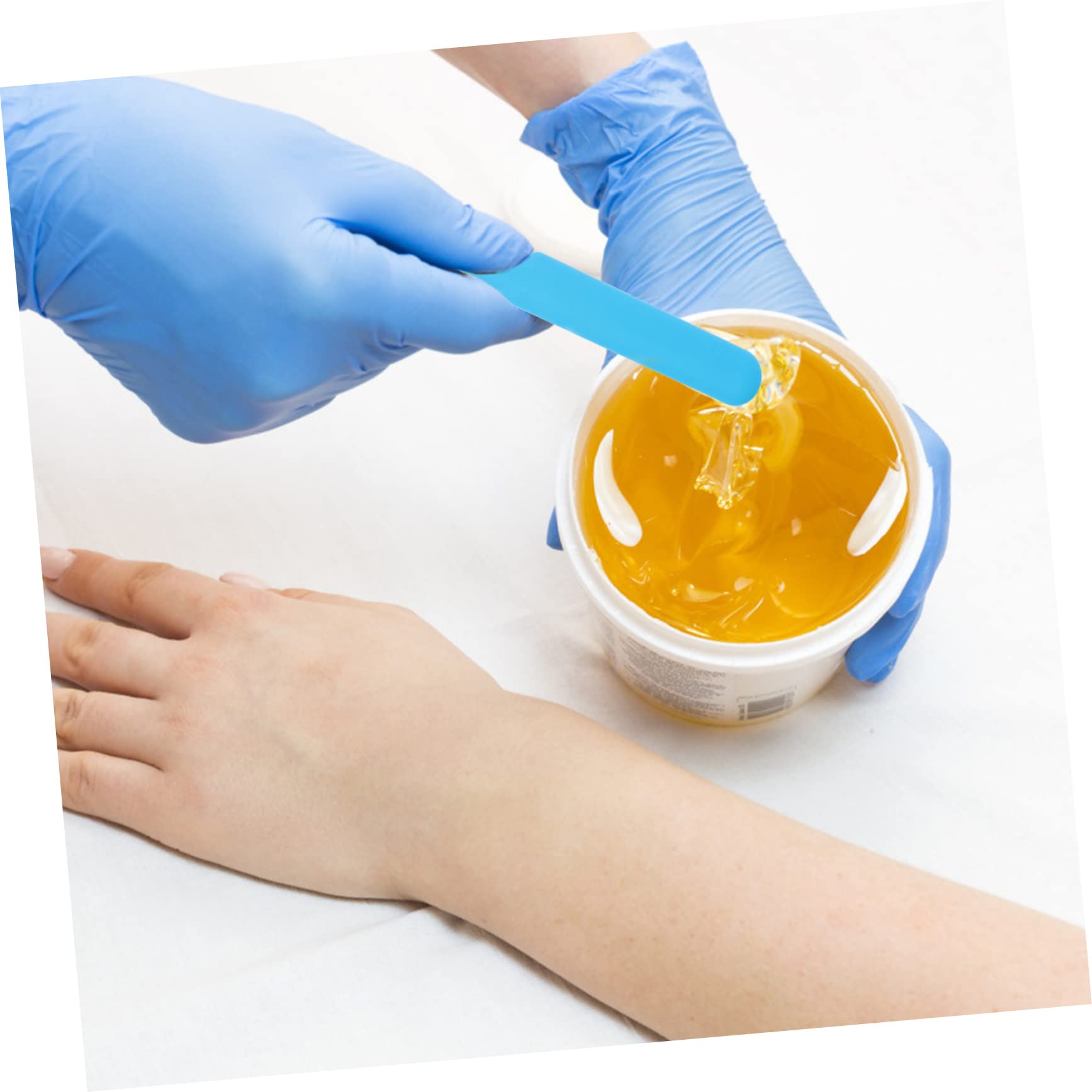 Didiseaon 3Pcs Silicone Wax Sticks Applicator for Hair Removal Non Stick Long Handle Comfortable Grip for Use Safe and Reliable Waxing Spatulas