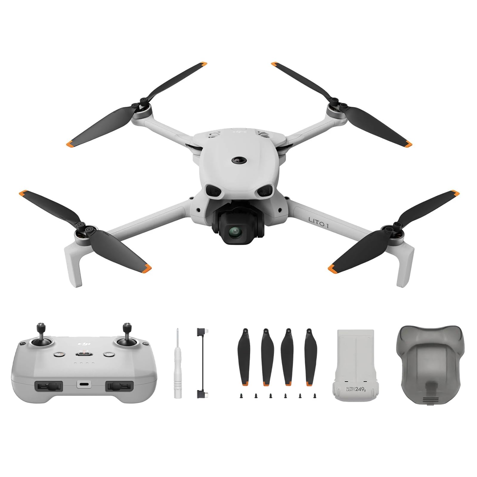 DJI Neo 2 Fly More Combo Bundle (nur Drohne), 3 Akkus 4K Drohne, Start und Landung auf der Handfläche, Gestensteuerung, ActiveTrack, Omnidirektionale Hinderniserkennung (nur Drohne)