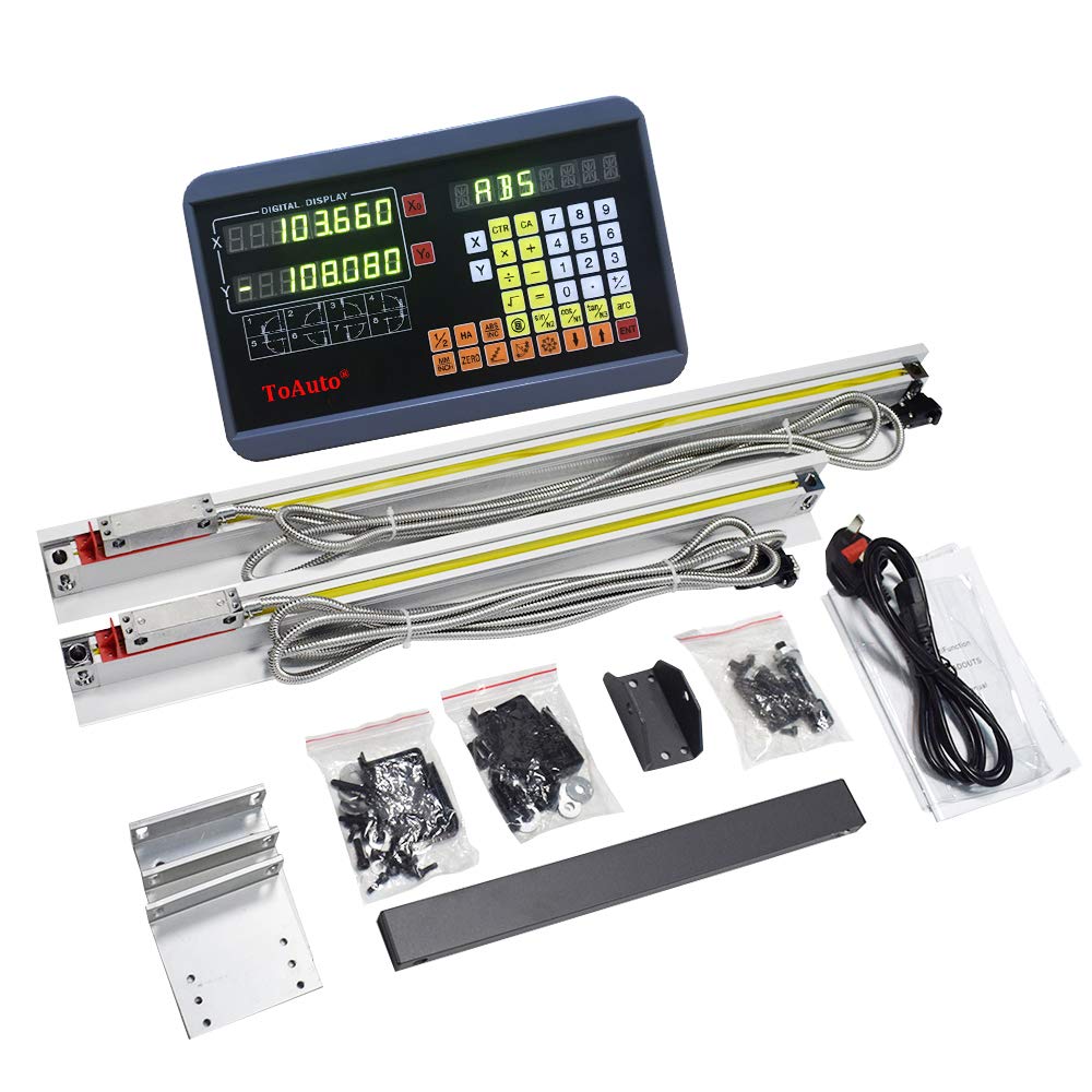 Affichage Digital DRO 2 Axes Pour Tour/fraiseuse - Lecture Linéaire, TTL, AC 110V/220V