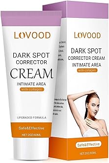 LOVOOD Dark Spot Corrector Cream - Underarm, Neck, Armpit, Knees, Elbows, Private Areas, Intimate Areas - Upgraded Formula, Instant Result 2 fl.oz