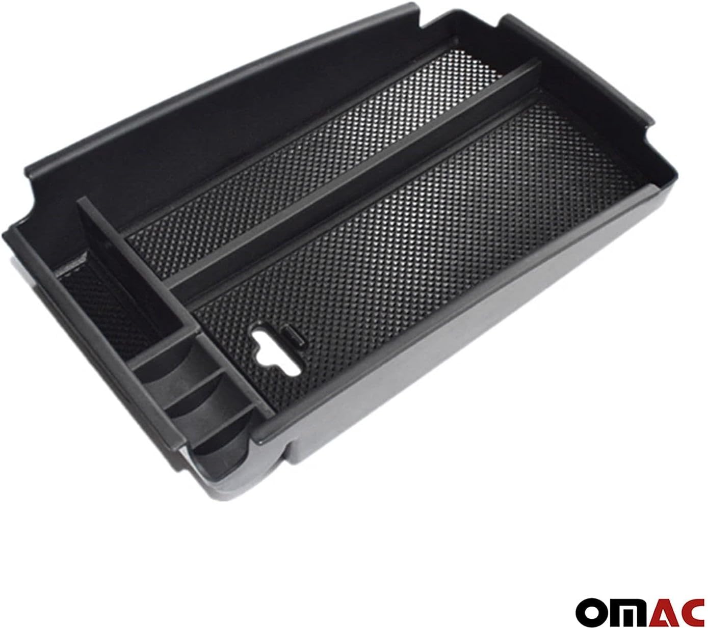 OMAC Center Console Armrest Storage Tray for VW Passat B7 2012-2014 Black 1 Pc