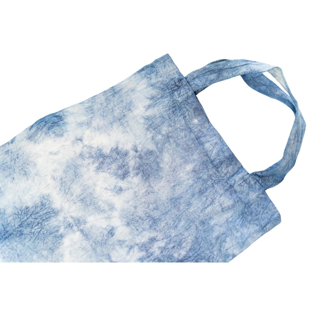 Amazon.co.jp: 【藍染 エコバッグ（叢雲）】 染物 藍染 紺 初心者