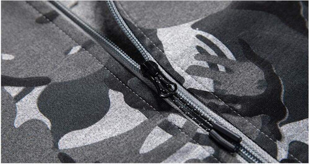 Kamuflaż strój do joggingu męskie stroje sportowe jesień zima młoda moda sweter z kapturem kurtka dresowa spodnie dresowe 2-częściowy zestaw dres