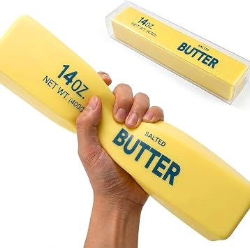 Giant Butter Squishy 9-Inch Jumbo Squeeze Toy, Stress Relief Toy Fidget Toy, Slow Rising Colossal Sensory Tool for Anxiety Relief Office Desk Accessory Focus Aid Hand Therapy Decompression Tool