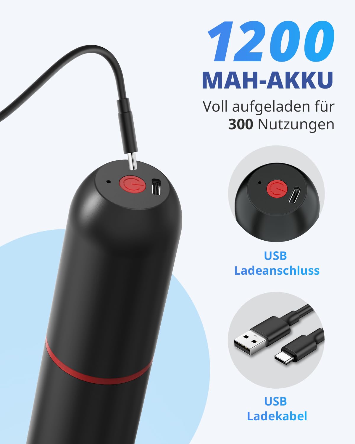 AIRMSEN Vakuumiergerät Klein, Handvakuumierer mit 40 kPa Saugkraft, inklusive 1 Vakuum-Konservierungsglasbox & 11 Vakuumbeutel & 2 Weinverschlüsse, ideal für Zuhause, Reisen, Camping
