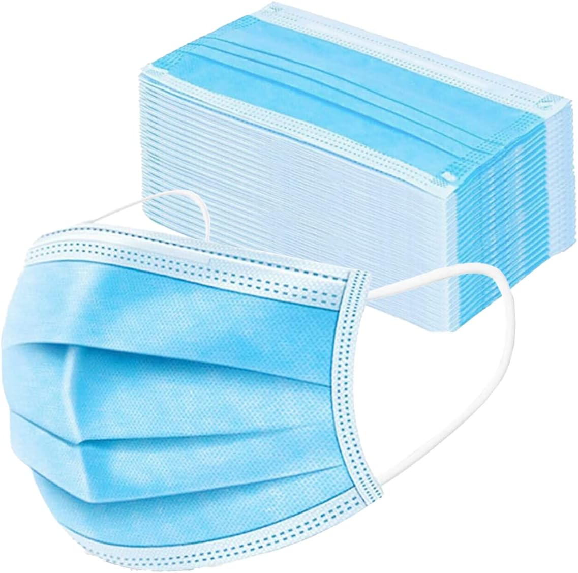 Protective Mouth Cover Face Mask Multi Layer Breathable Disposable For Individual And Family Use For Indoor Outdoor