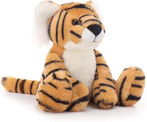 Miniatura 10 de Apricot Lamb Juguetes de peluche clásicos de tigre de peluche suave, perfectos para niños (tigre amarillo, 12 pulgadas)