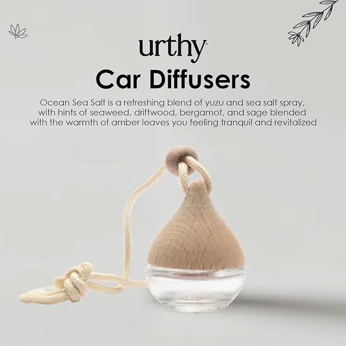 Difusor de Aromas para Coche URTHY Esencia Ocean Sea Salt miniatura 3