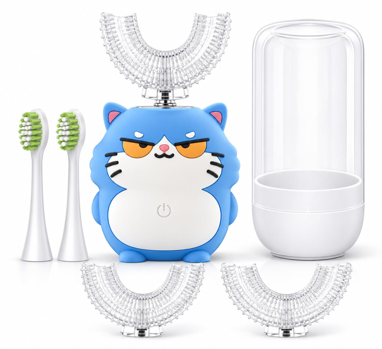 Kids Electric Toothbrush,u Shaped Electric Toothbrush