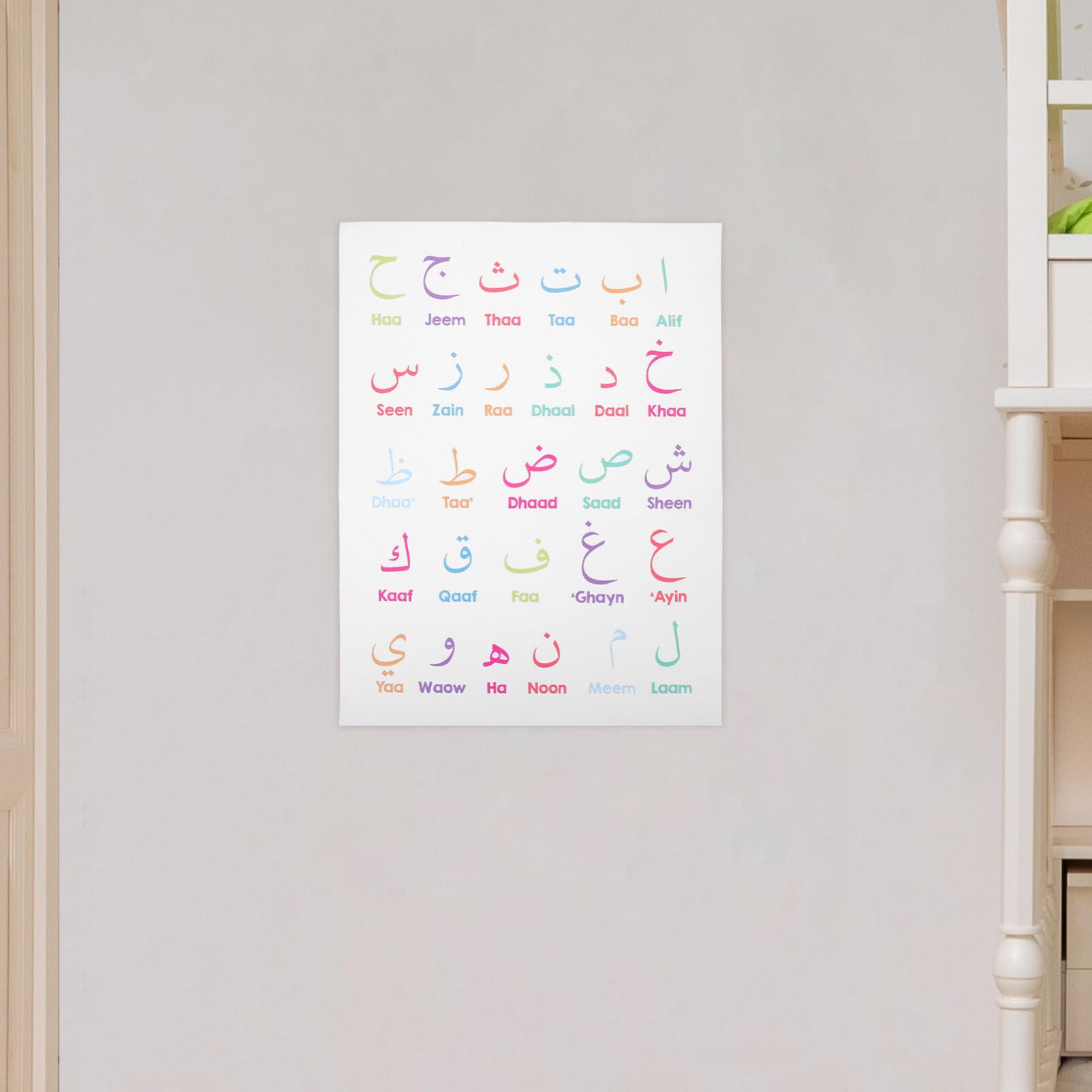 アラビア語　壁掛け Amazon.co.jp: HOLIDYOYO アラビア語 アルファベット ポスター