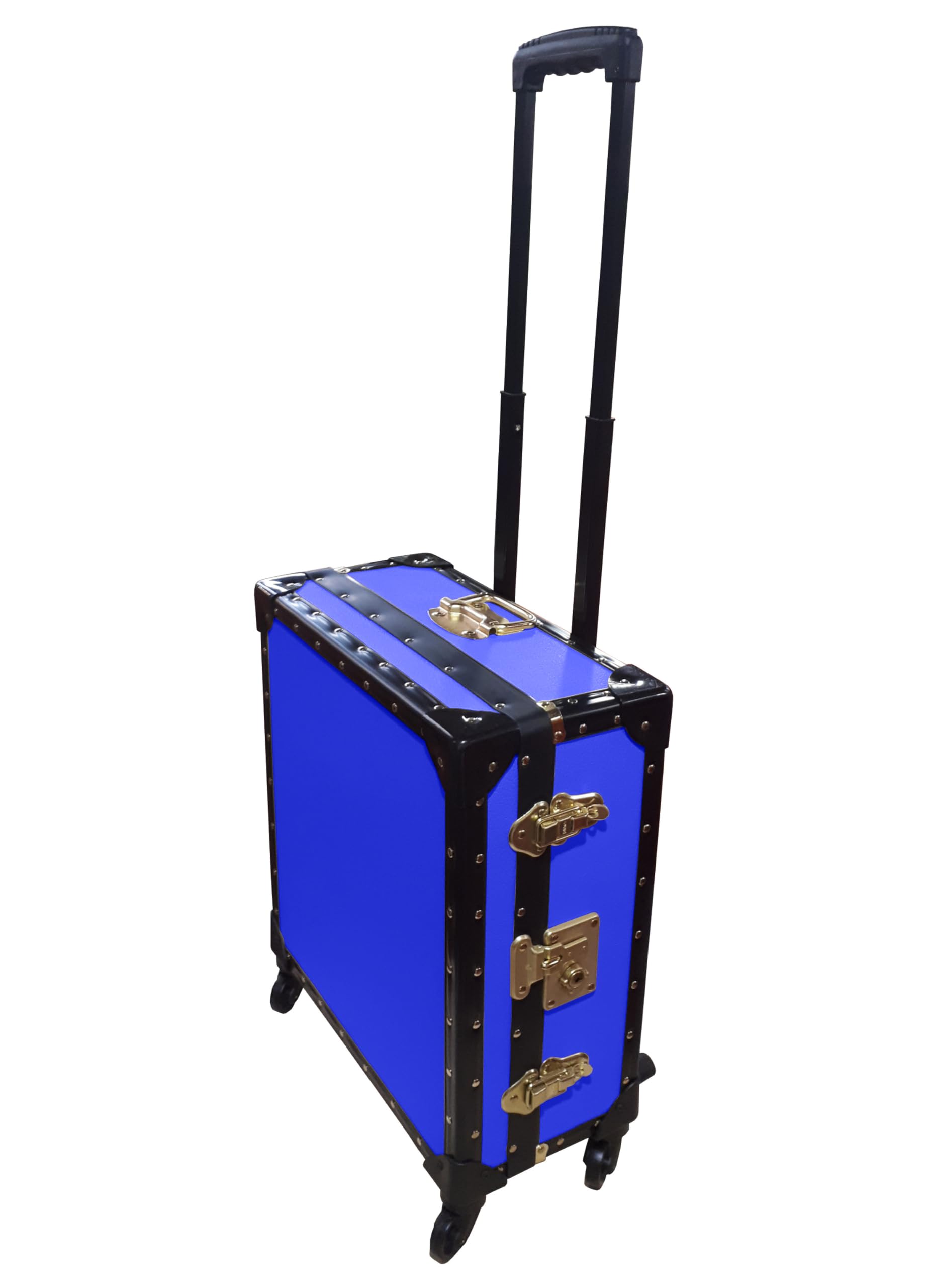 MossmanWheeled Luggage Trunk, Travel Solution (Royal Blue)