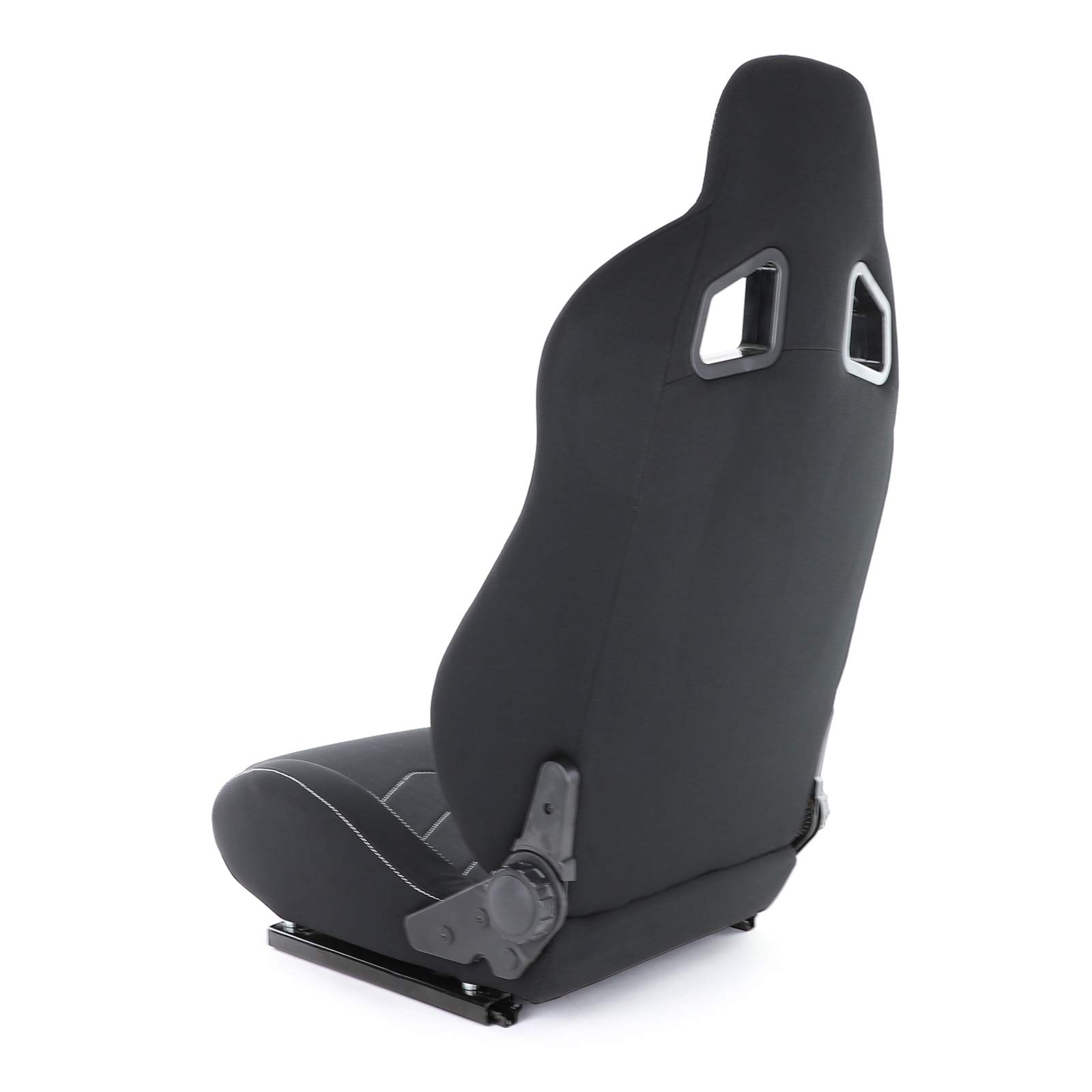 Sportsitz Schalensitz Halbschalensitz Tenzo-R 2 Stoff Schwarz mit Laufschienen