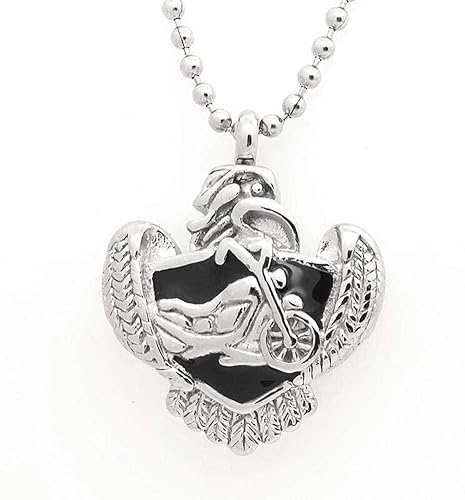 Ataúdes Y Urnas,Artículos Conmemorativos Casquillo del Animal Doméstico Colgante Collar Motocicleta Colgante Urna Caja Colgante