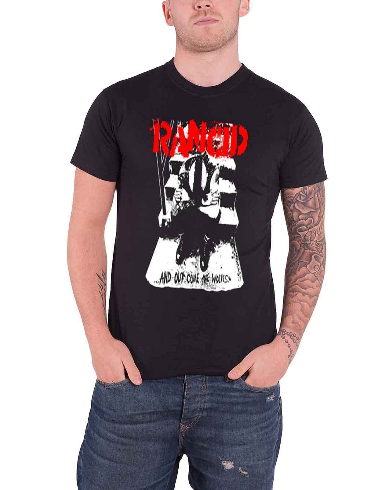 Rancid Wolves Official Mens New Black T Shirt