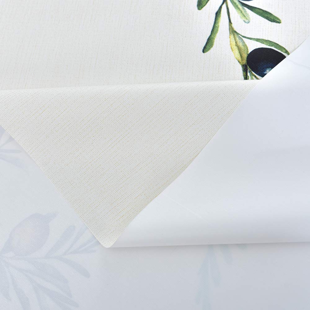 Nappe Rectangulaire Plastique, Nappe Plastique Toile Cirée Rectangulaire Nappe Boheme pour Décoration de Table à Manger de Cuisine (Le Citron, 185x137cm)