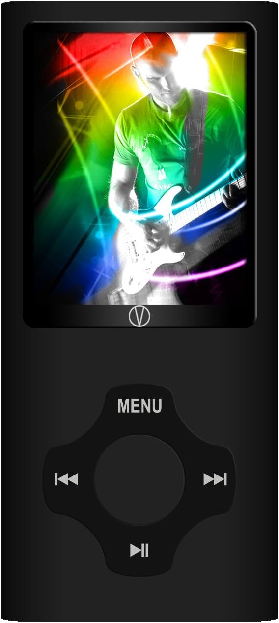Visual Land Rave 8 GB 2-Inch Screen MP3 Player with MP3, MP4, Camera, Video, Music, FM, Voice and In-Ear Headphones Combo (Black)