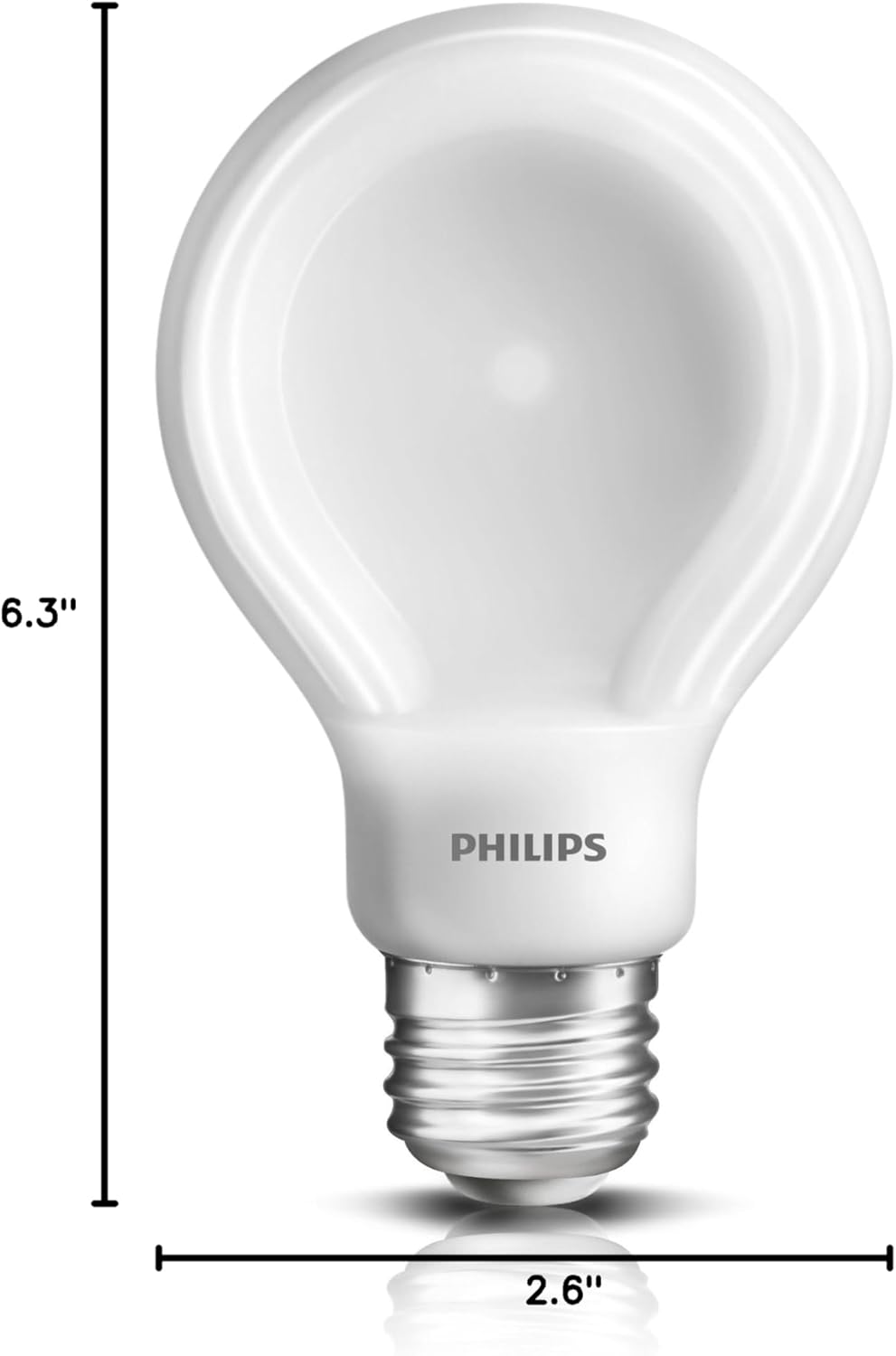Philips 452978 60-Watt Equivalent SlimStyle A19 LED Light Bulb Soft White, Dimmable