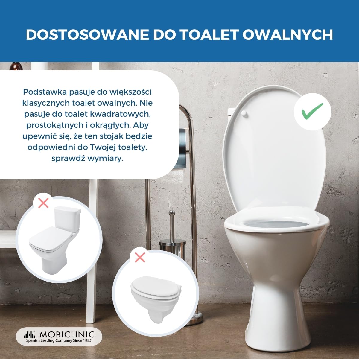 Podnieść WC | Powiekach | Składane podłokietniki | Biały | guadiana | Mobiclinic