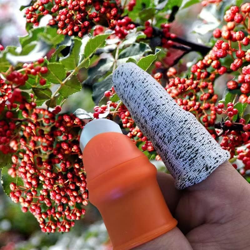 Qlisytpps 7 Pcs Garden Silicone Thumb Knifefor Gardening Plant Pickers