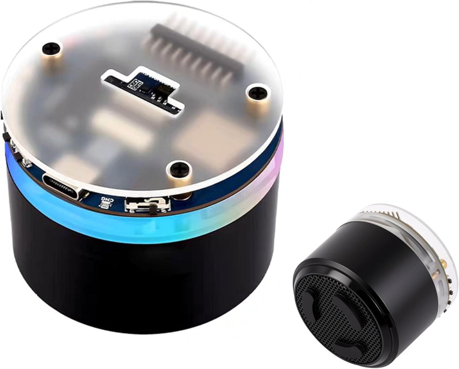 ESP32-S3 AI Smart Speaker Development Board, Support AI Speech Interaction, Dual Digital Microphone Array, Noise Reduction and Echo Cancellation, Support External Display & Camera, No Battery