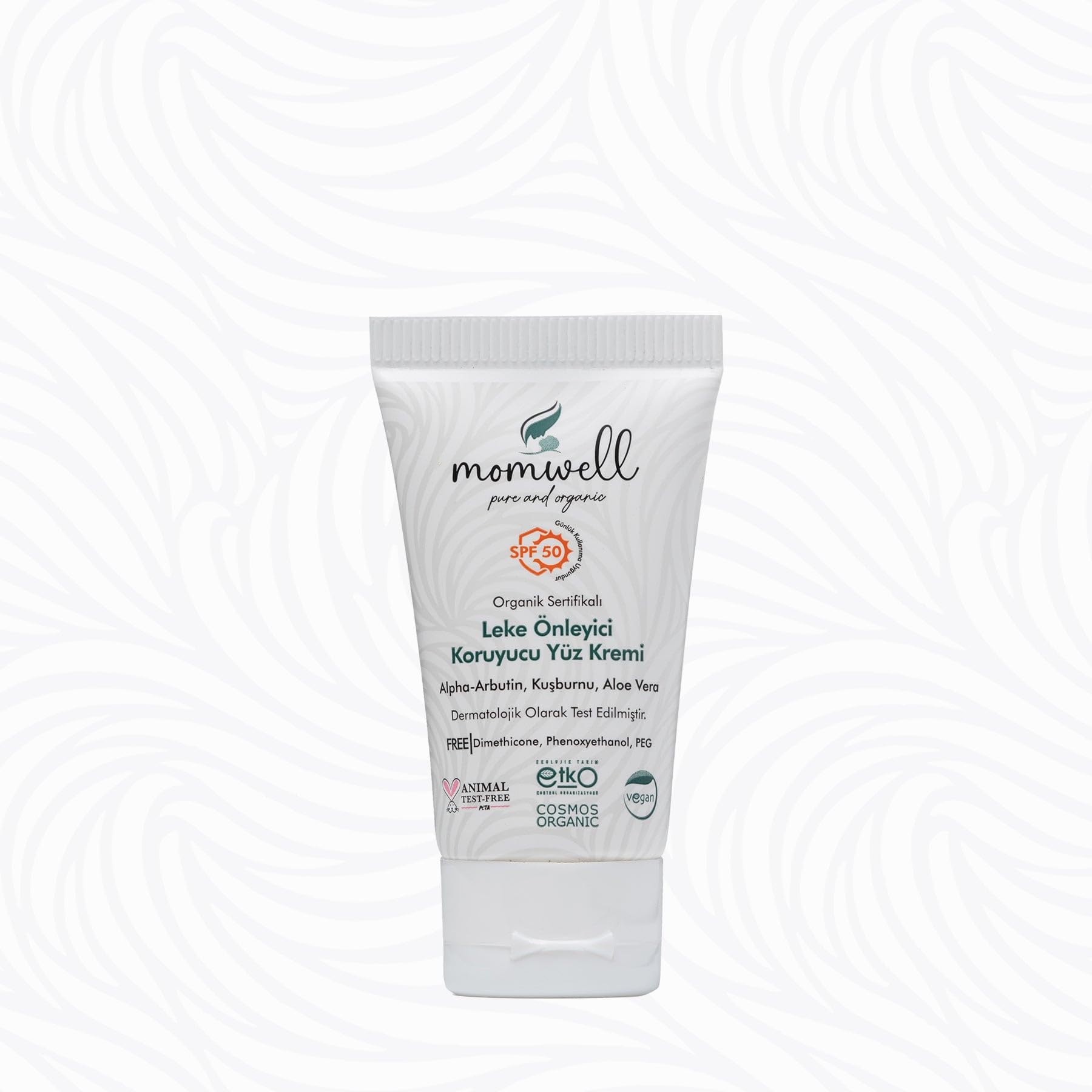 Organik Leke Önleyici Koruyucu Yüz Güneş Kremi Spf50 50Ml