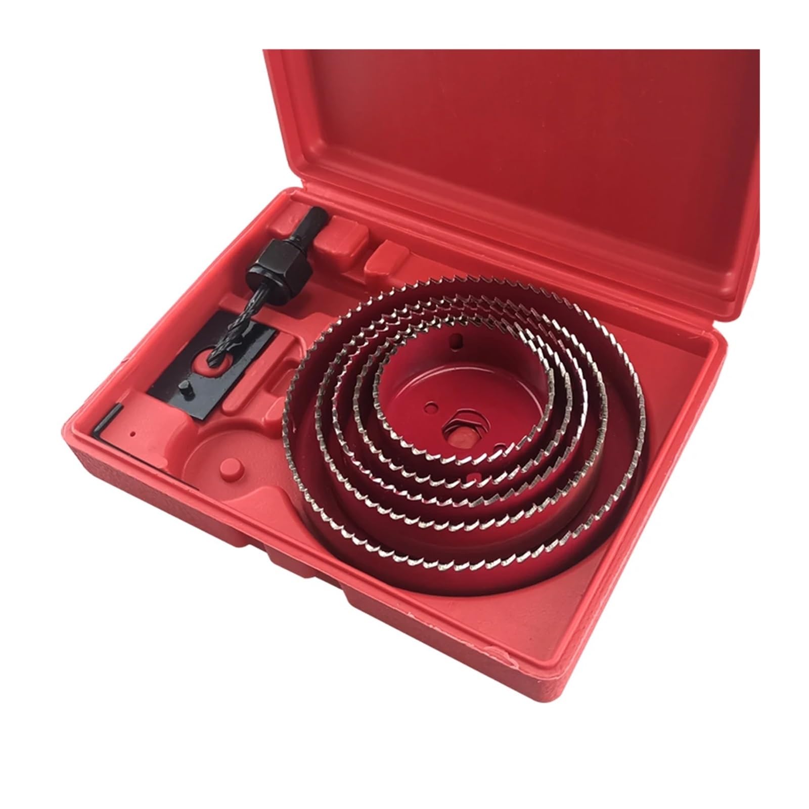 Kit sega a tazza, Set Di Seghe A Tazza Da 19-127 Mm, Punte Trapano A Corona For Legno, For Pannelli In Cartongesso, PVC, Plastica, Ad Alta Densità, Utensili For La Lavorazione Del(Blue 8PCS 19-64mm)