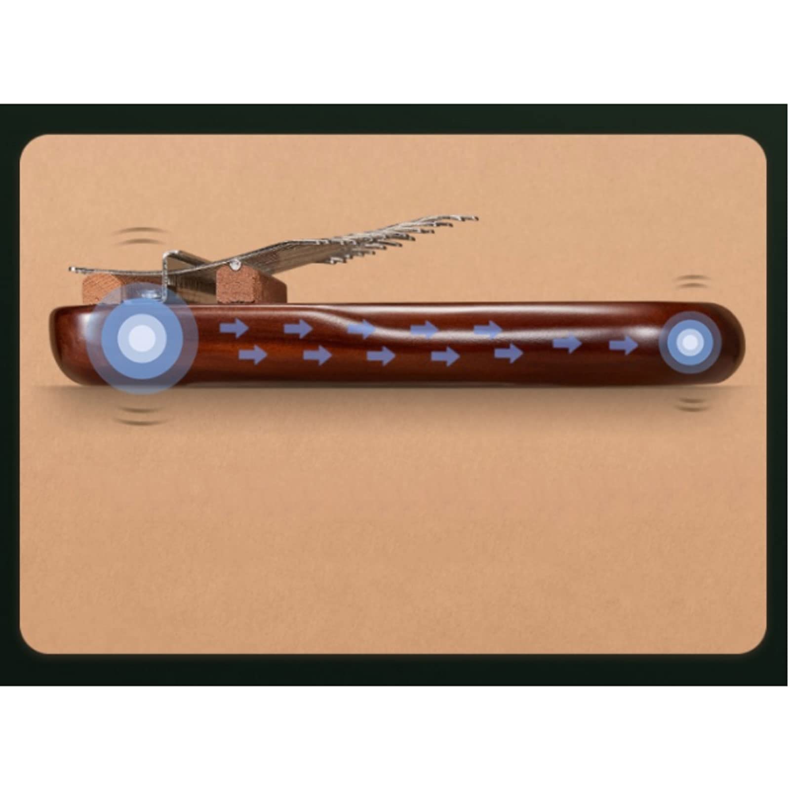 Exquisiter Klang Daumenklavier Mädchen und Jungen Fingerklavier Musikinstrument，21 Tasten，Bedruckt mit kleinen Blumenformen，Geschenk（Walnuss） Einfach zu Spielen