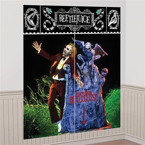 Miniatura 4 de Amscan 671213 - Complementos de Halloween Beetlejuice Scene Setter