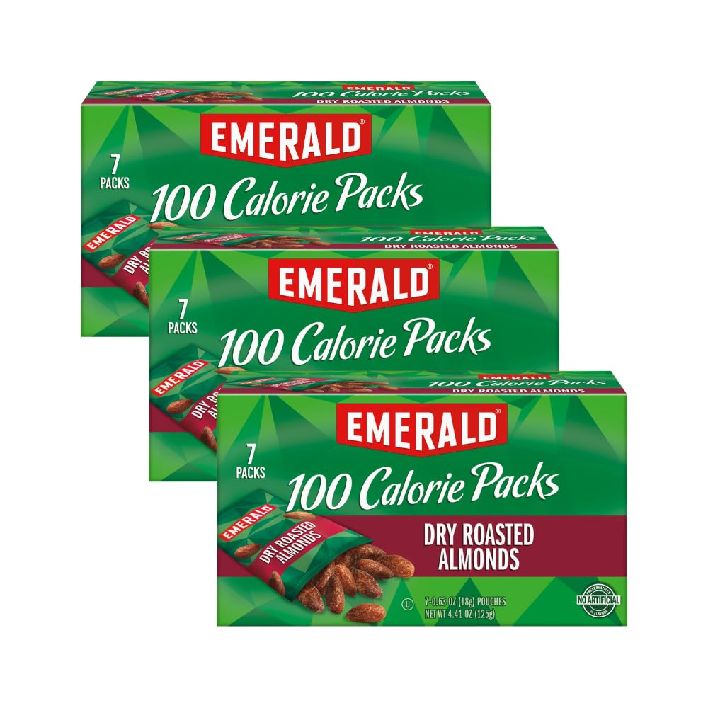 Snapklik.com : Emerald Nuts Dry Roasted Almonds, 100-Calorie Packs, 7 Count
