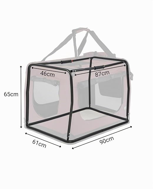 Foto 5 de 7 de lionto Transportín para Perros Bolsa transportín para Perros Transportín Plegable Autobox Bolsa para Animales…