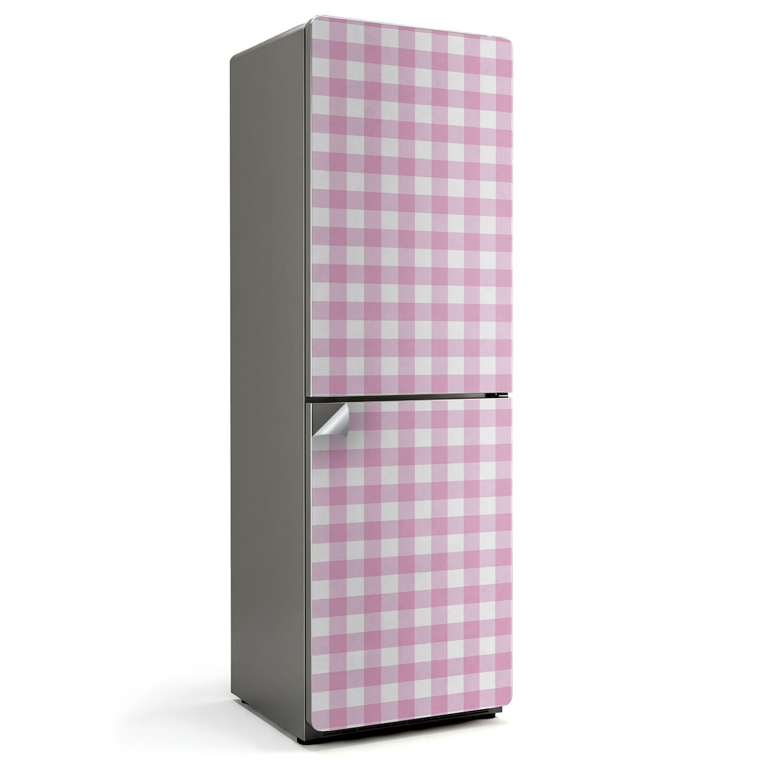 Sticker frigo 60x190 à carreaux délicat habillage haut de gamme cuisine