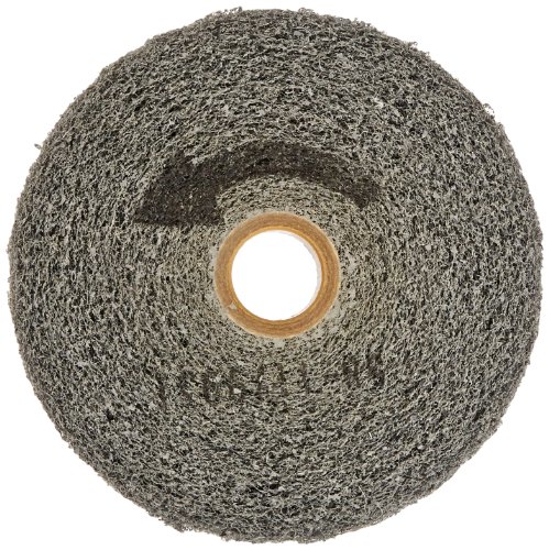 Norton Bear-Tex Clean and Finish Convolute Nonwoven Abrasive Wheel, Silicon Carbide, 6