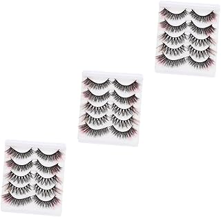 Beaupretty 15 Pares De Cílios Postiços Coloridos Cílios Postiços Cílios Postiços Dramáticos Coloridos Cílios Postiços Cílios Postiços Coloridos Cílios Com Imitação De Cor Fofo 8D