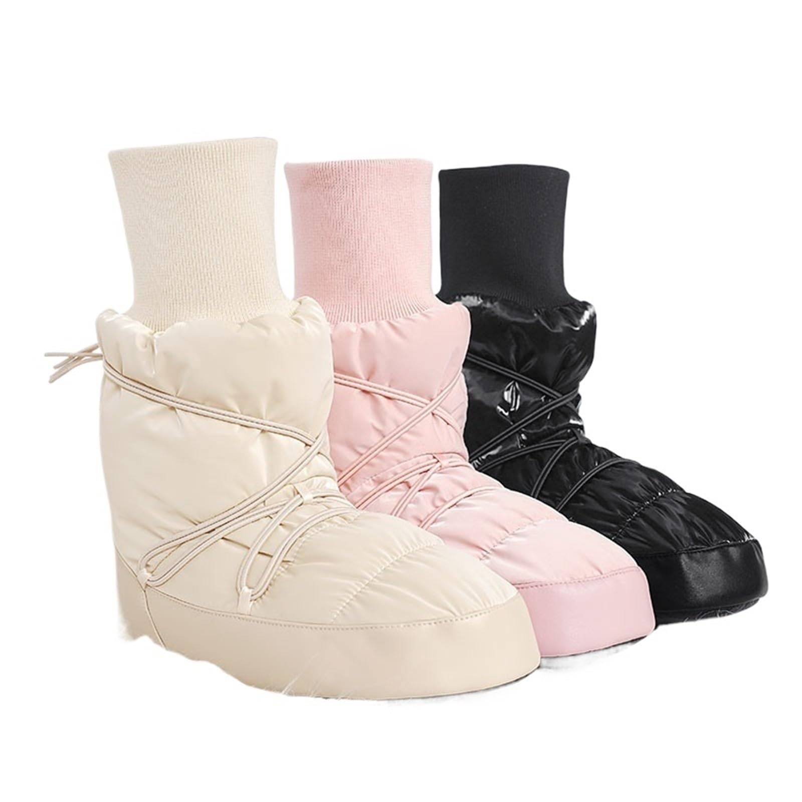 Scaldapiedi Danza Scarpe da Ballo for Bambine e Donne, Stivali Danza Caldi con Fibbia, Stivaletti Ballerina Invernali for Bambini