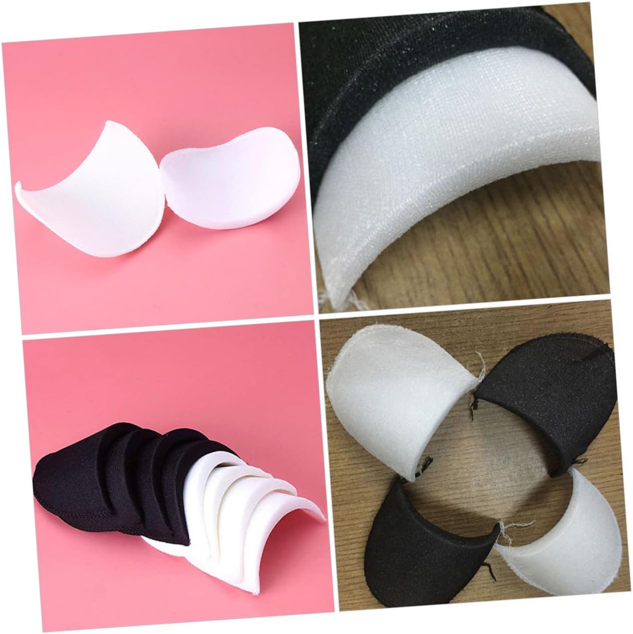 40 Pairs Sponge Shoulder Pads Clothes Supplies Suit Shoulder Pads Shoulder Support for Women Skirt
