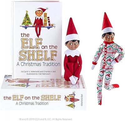 Elf on the Shelf Scout Boy (Brown Eyed Boy) with Claus Couture Collection Wonderland Onesie