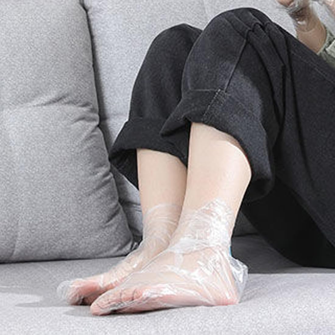 WeddHuis 80 pcs Funda desechable para pies bolsa para depilación en spa caliente bolsa para el cuidado de los pies