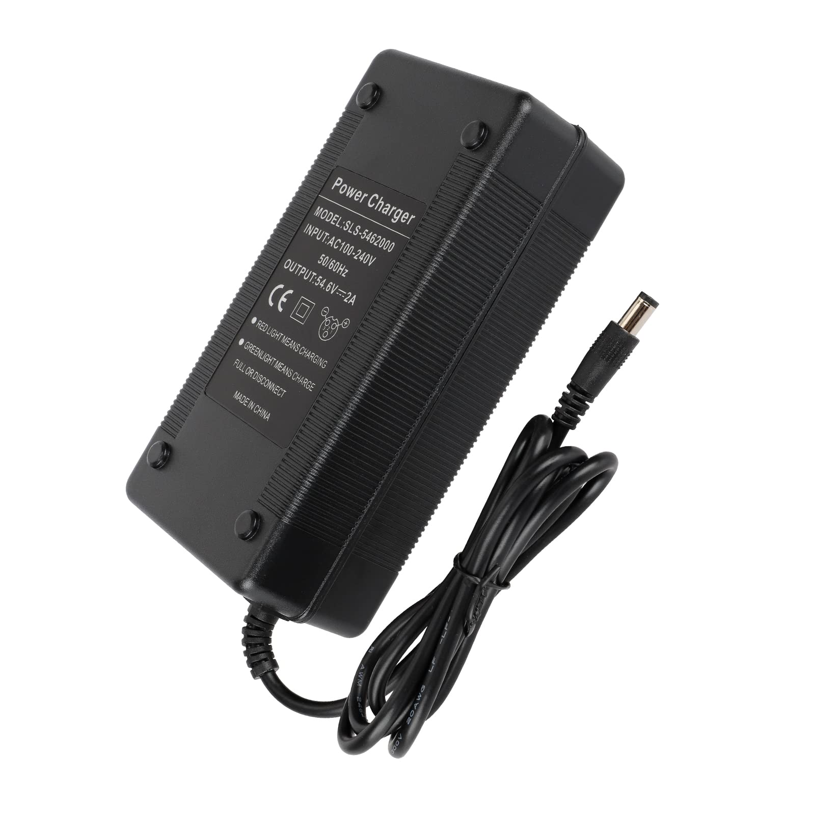 54.6V 2A DC2.1 Ładowarka rowerowa skuter elektryczny akumulator 48 V 2 A Li-ION Li-Poly Litowo-5,5 x 2,1 mm Adapter do skutera elektrycznego