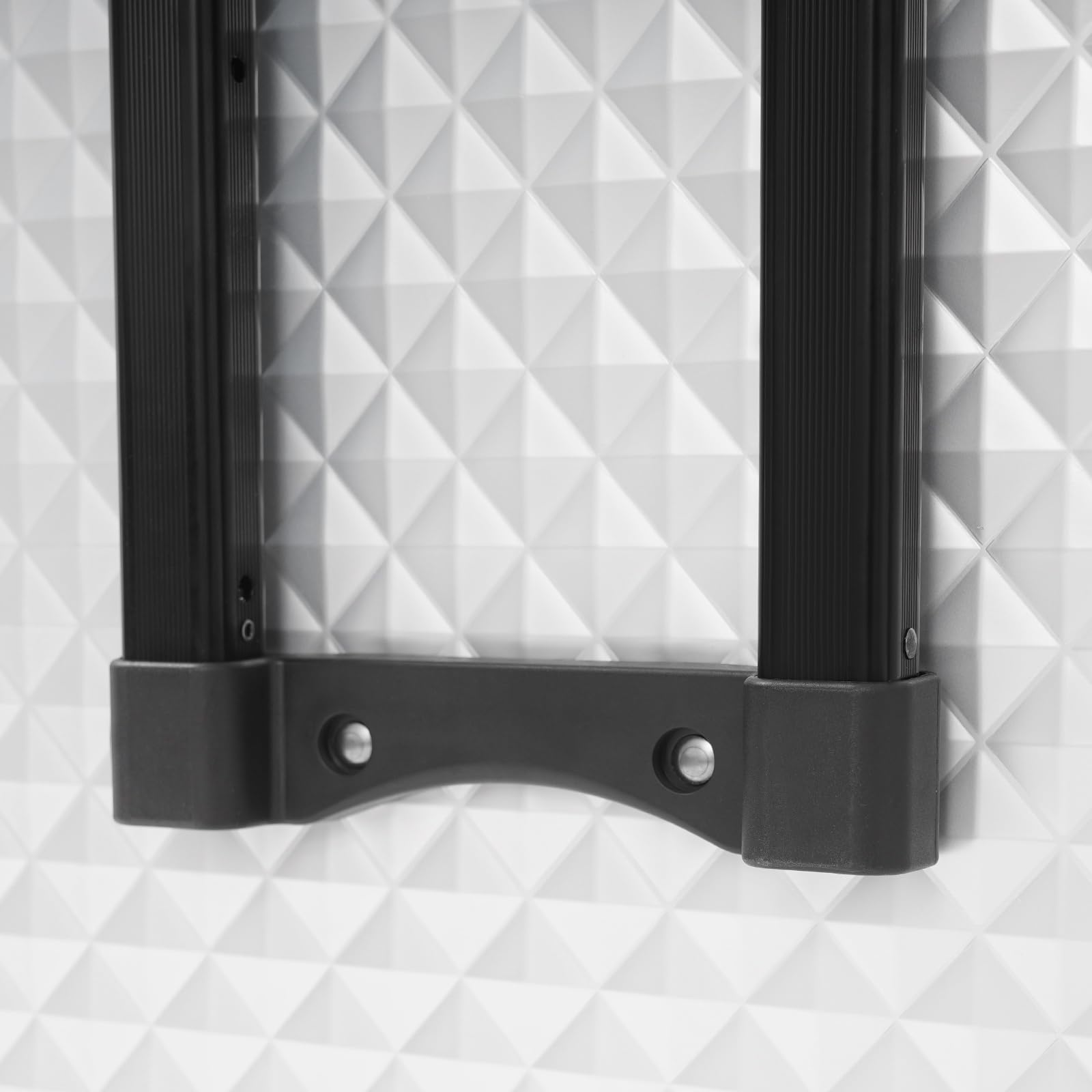 Walizka na kosmetyki z szufladami, duża walizka na kosmetyki z 3 szufladami, duża walizka na kosmetyki, kuferek na kosmetyki, zamykany design paznokci, zawijane narożniki, szyny ślizgowe