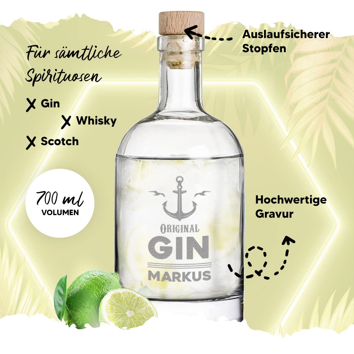 RCR Timeless Highball Servizio Bicchieri In Vetro 44 Cl - Confezione Da