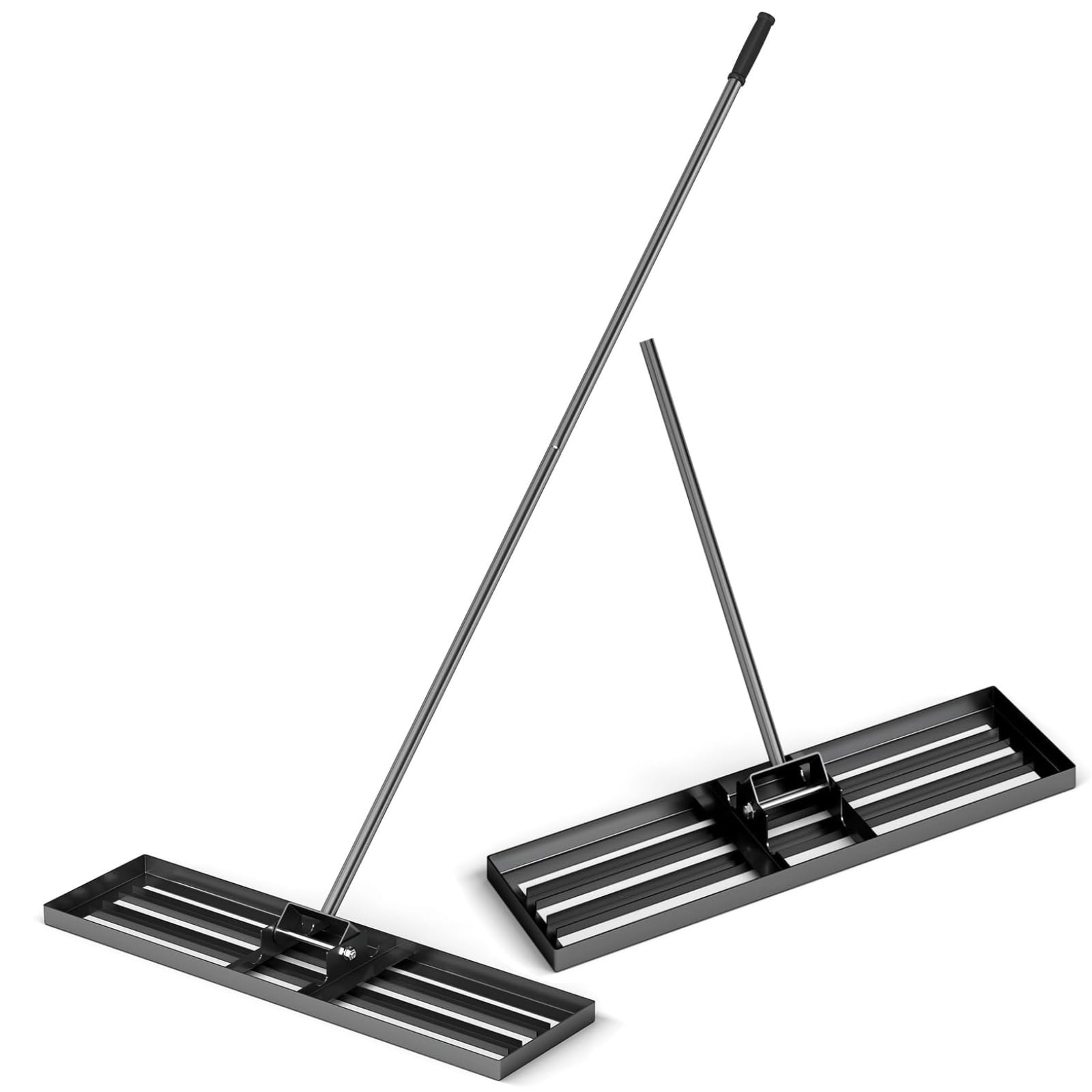 Grabie wyrównujące trawnik, 30/36/42 x 10 cm, wyrównywacz trawnika z ergonomicznym uchwytem 77 cm, wytrzymałe narzędzie do wyrównywania gleby w ogrodzie, na polu golfowym i w gospodarstwie (