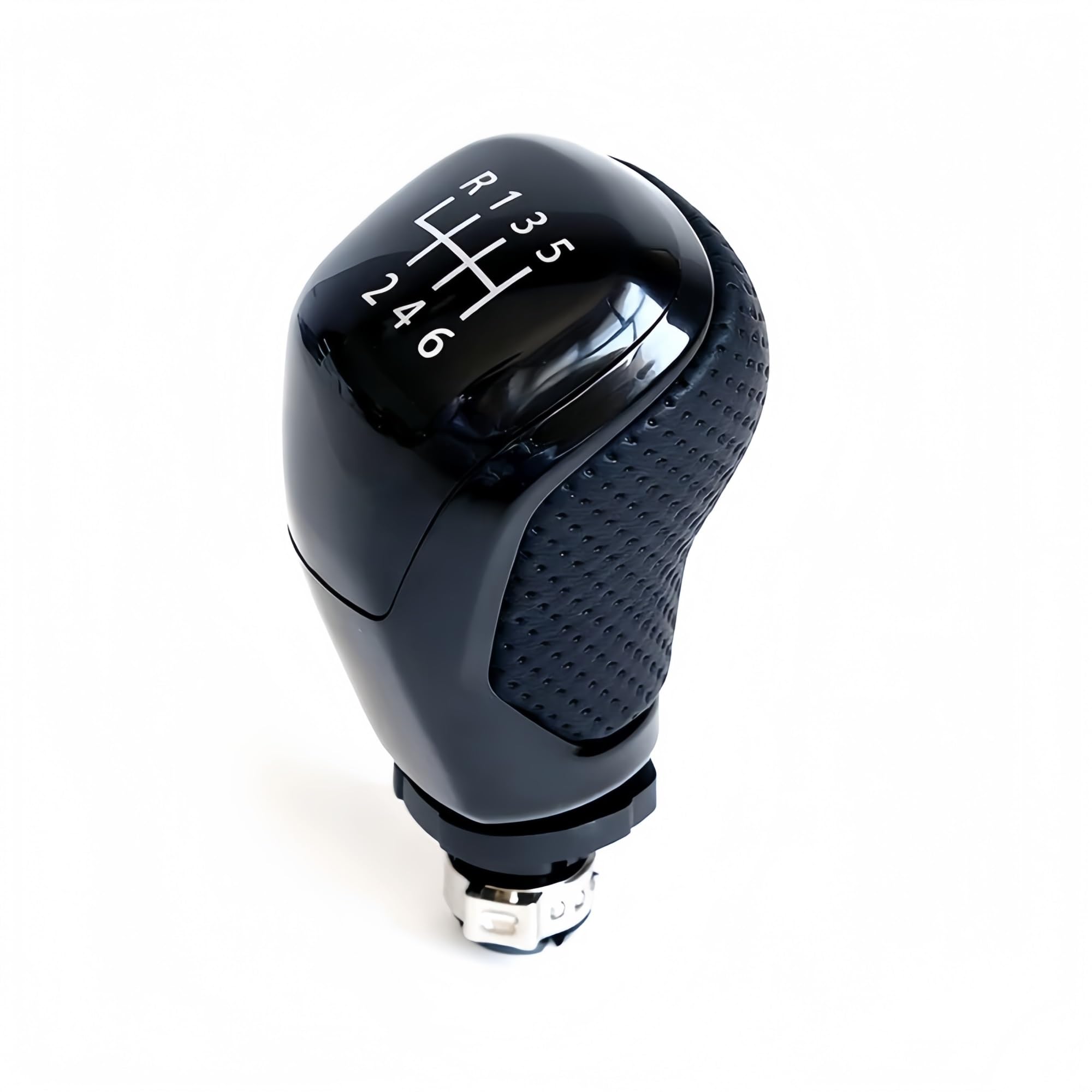 Grozzy Universal Shifter Handle for A4 B6 B7 B8 A6 A3 12mm 5 6 for Speed Car Shift Gear Knob Lever(Black 5)