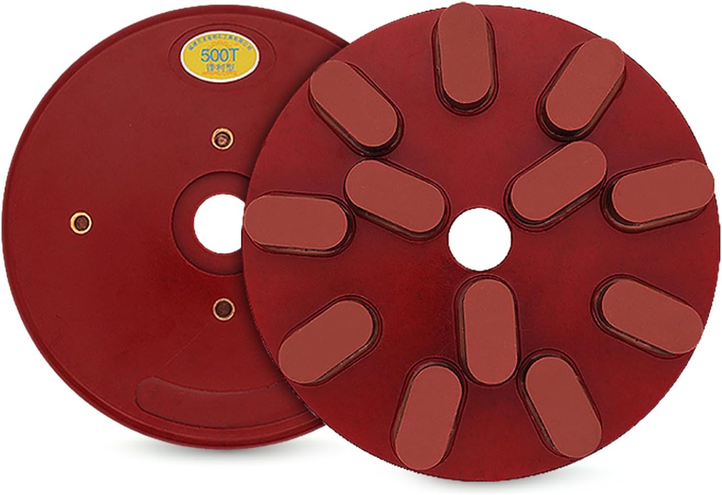 自動研磨機 200mm径ダイヤモンド研削プレート 石材修復パッド樹脂ディスク用 (B)