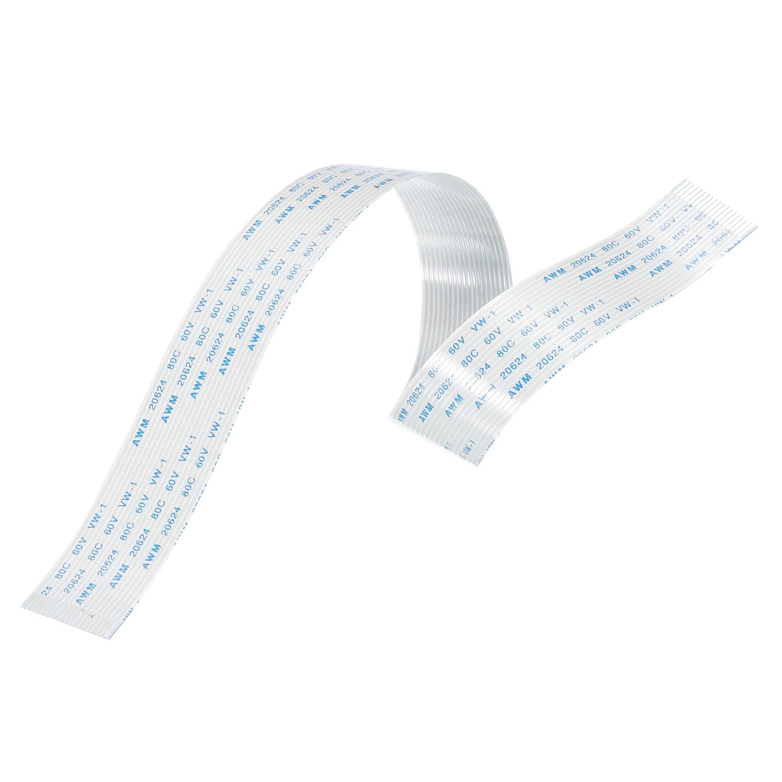 MECCANIXITY Flexible Flat Cable Extension Ribbon Cables 18 Pins 1.0mm Pitch 300mm for 3D Printer, DIY, Camera, Screen and DVD Player Connector A Type Pack of 10-image-43