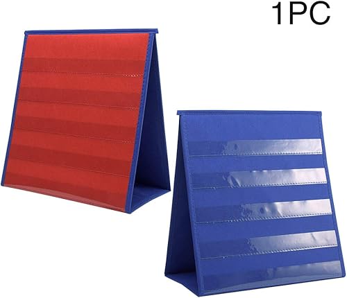 Miniatura 2 de Tabla de bolsillo de escritorio de doble cara para el aula, tabla de bolsillo de doble cara y de pie para jardín de infantes, uso doméstico o aula