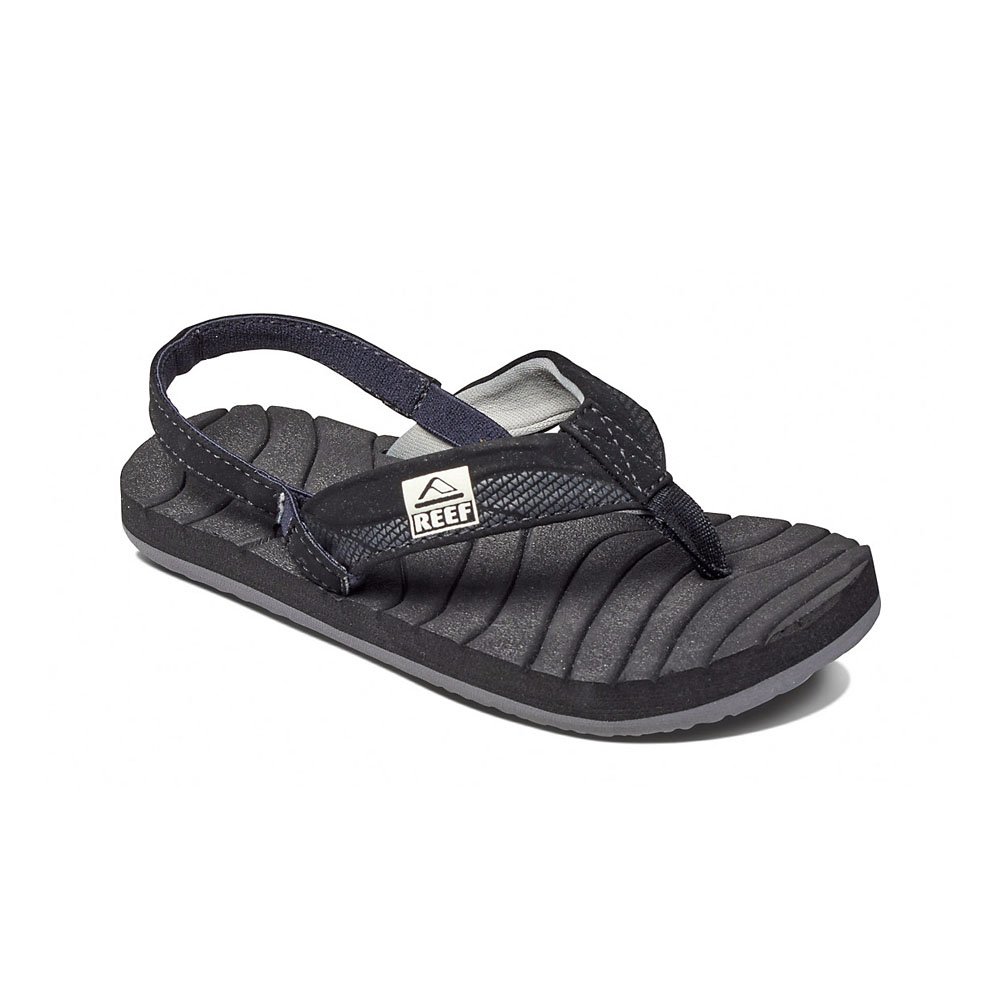 Reef Grom Roundhouse Sandal (Infant/Toddler/Little Kid/Big Kid), Black, 3/4 M US Infant
