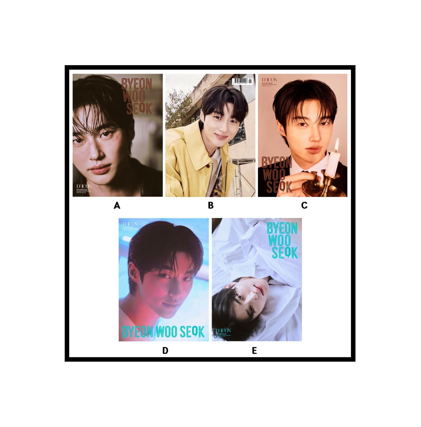 Amazon.com: DICON VOLUME N°23 Byeon Woo-Seok (E ver.) : Home & Kitchen